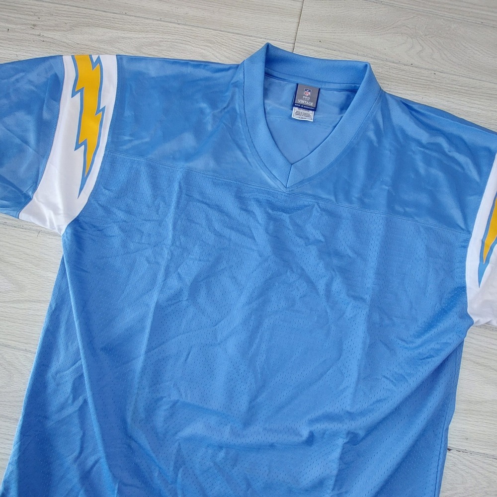 Vintage NFL Pro Line Los Angeles Chargers Blank Jersey Mens‎ Large Blue NWT